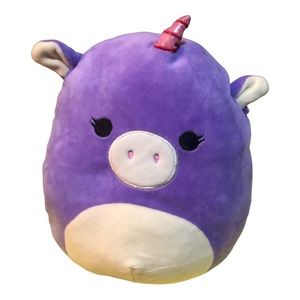 Squishmallow 8 purple Sequins Unicorn Astrid plus